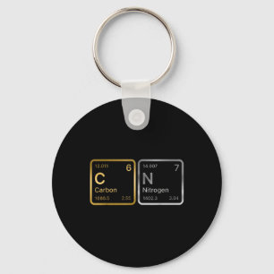67 Carbon Nitrogen Science Chemistry Periodic Tabl Key Ring