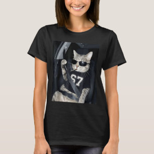 67 Cat Wearing Sungles Gen Alpha Smoking Cat T-Shirt