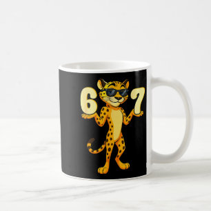 67 Cheetah Meme Six Seven Hands Motion Kids Teens  Coffee Mug