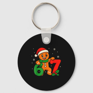 67 Christmas 6 7 Gingerbread 6-7 Meme Six Seven Bo Key Ring