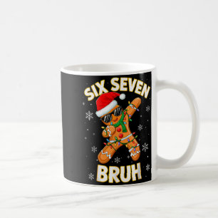 67 Christmas 6 7 Meme Gingerbread Man Xmas Pajamas Coffee Mug