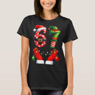 67 Christmas 6 7 Meme Pajamas Holiday Gen Alpha Sl T-Shirt