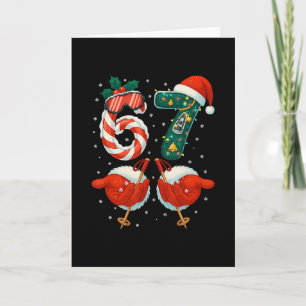 67 Christmas 6 7 Meme Ski Christmas Winter Pajamas Card
