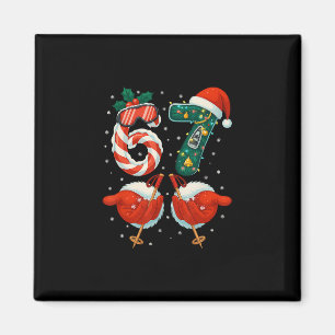 67 Christmas 6 7 Meme Ski Christmas Winter Pajamas Magnet