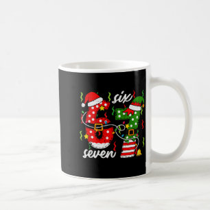 67 Christmas 6 7 Santa Elf 6-7 Pajamas Six Seven K Coffee Mug