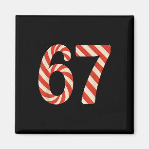67 Christmas Candy 6 7 Meme Holiday Gen Alpha Slan Magnet