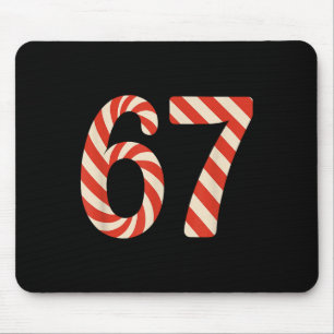 67 Christmas Candy 6 7 Meme Holiday Gen Alpha Slan Mouse Pad