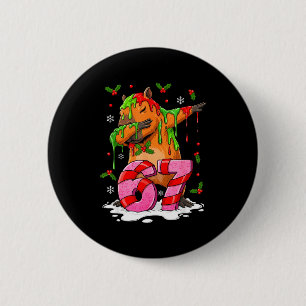 67 Christmas Funny 67 Brainrot Youth Kids Capybara 6 Cm Round Badge