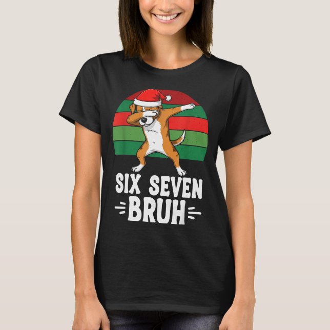 67 Christmas Funny 67 Brainrot Youth Kids Dog 67  T-Shirt (Front)