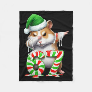 67 Christmas Funny 67 Brainrot Youth Kids Hamster  Fleece Blanket