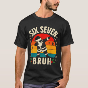 67 Christmas Funny 67 Meme Youth Kids Dabbing Sant T-Shirt