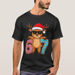 67 Christmas Funny 67 Meme Youth Kids Reindeer 67  T-Shirt