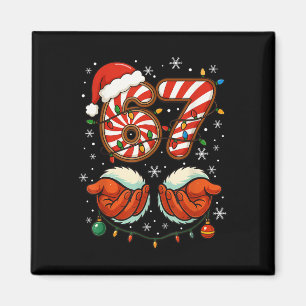 67 Christmas Funny 6 7 Meme Pajamas Holiday Gen Al Magnet