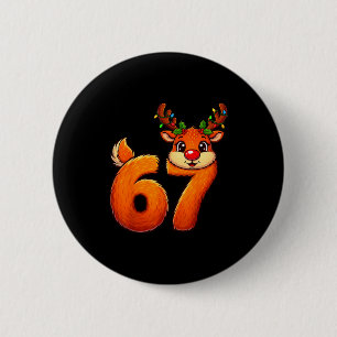 67 Christmas Funny Reindeer Bruh Meme Pajamas Wome 6 Cm Round Badge