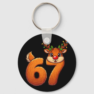 67 Christmas Funny Reindeer Bruh Meme Pajamas Wome Key Ring