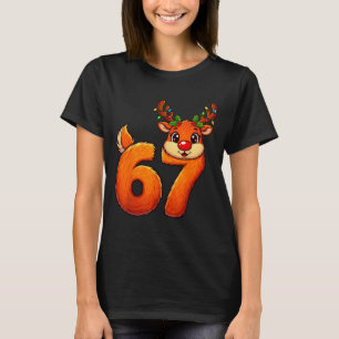 67 Christmas Funny Reindeer Bruh Meme Pajamas Wome T-Shirt