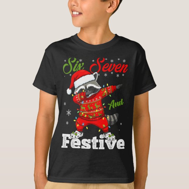 67 Christmas Funny Six Seven Bruh Meme Brainrot Sa T-Shirt (Front)