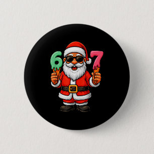 67 Christmas Funny Six Seven Ice Cream Meme 67 Chr 6 Cm Round Badge