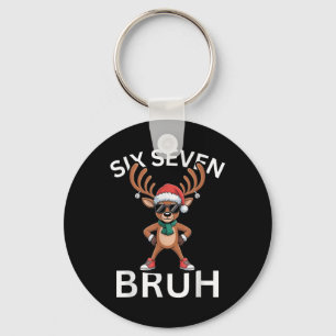 67 Christmas Funny Six Seven Meme Brainrot Reindee Key Ring