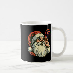 67 Christmas Funny Six Seven Meme Brainrot Santa C Coffee Mug