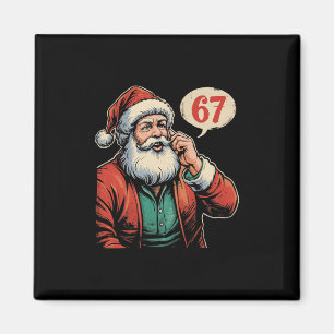 67 Christmas Funny Six Seven Meme Brainrot Santa C Magnet