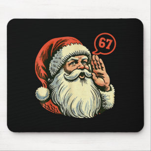 67 Christmas Funny Six Seven Meme Brainrot Santa C Mouse Pad