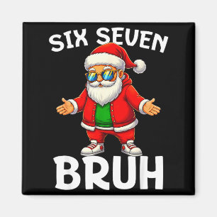 67 Christmas Funny Six Seven Meme Brainrot Santa K Magnet