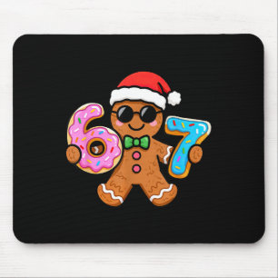 67 Christmas Gingerbread Six Seven Meme Gen Alpha Mouse Pad
