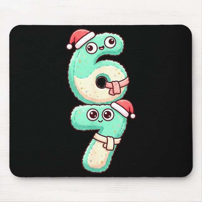 67 Christmas Kawaii Pastel Design  Mouse Pad (Front)