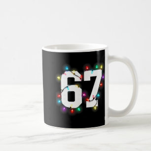 67 Christmas Lights Shirt Six Seven School Number Coffee Mug