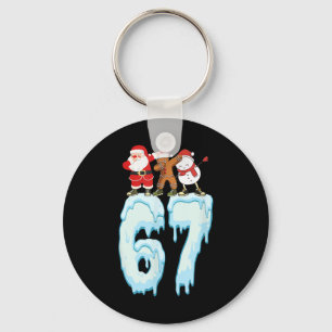 67 Christmas Meme 6 7 Numbers Six Seven Funny Kids Key Ring