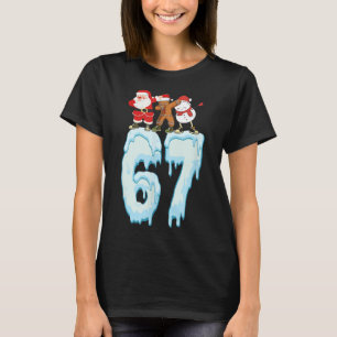 67 Christmas Meme 6 7 Numbers Six Seven Funny Kids T-Shirt
