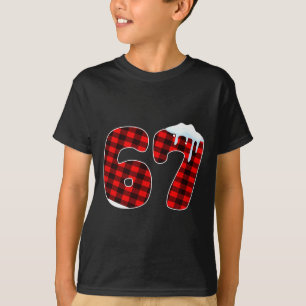 67 Christmas Meme 6 7 Numbers Six Seven Funny Xmas T-Shirt