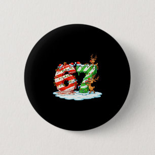 67 Christmas Meme 6 7 Numbers Six Seven Gen Z Alph Cm Round Badge