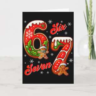 67 Christmas Meme Saying 6 7 Meme Costume Xmas  Card
