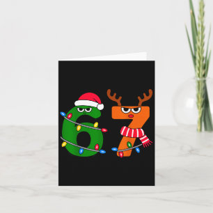 67 Christmas Meme Saying 6 7 Xmas Santa Claus Card