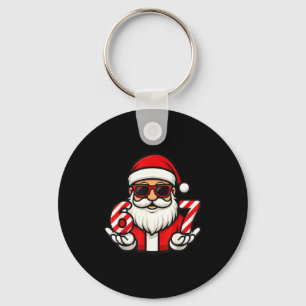 67 Christmas Meme Six Funny Santa  Key Ring