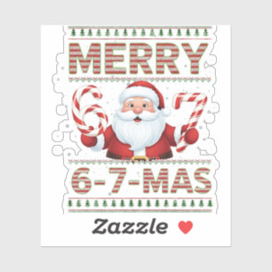 67 Christmas Merry 6 7 Mas Ugly Xmas Six Seven