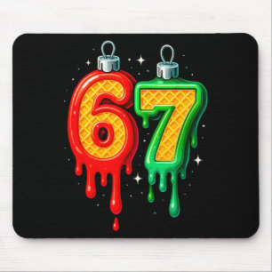 67 Christmas Ornament Meme Ice Drip Holiday Pajama Mouse Pad