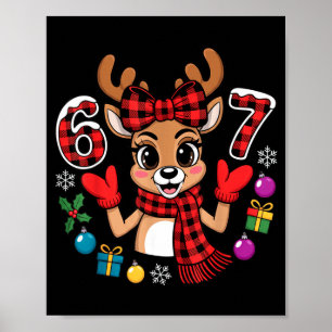 67 Christmas Outfit Women Meme Reindeer Six Seven Poster