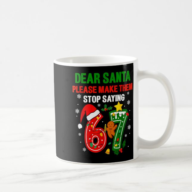 67 Christmas Shirt 6-7 6 7 Shirt Funny Parents Men Coffee Mug (Right)