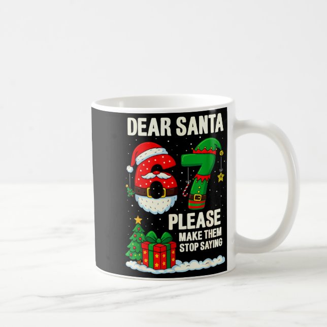 67 Christmas Shirt 6-7 6 7 Shirt Funny Parents Men Coffee Mug (Right)