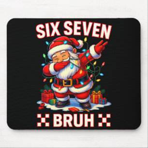 67 Christmas Shirt Santa Six Seven Bruh Men Women  Mouse Pad