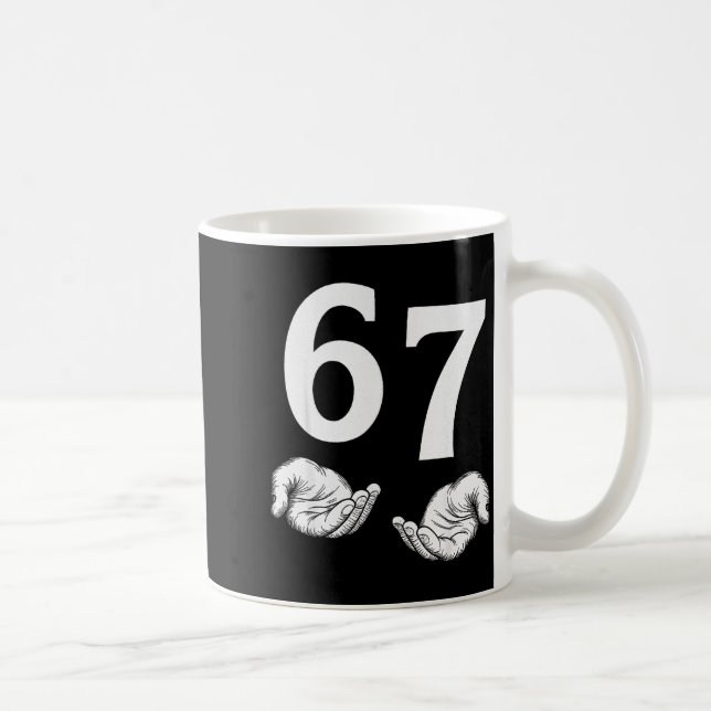 67 Christmas Six Seven 6 7 Meme Gen Alpha Slang 6  Coffee Mug (Right)