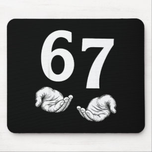67 Christmas Six Seven 6 7 Meme Gen Alpha Slang 6  Mouse Pad
