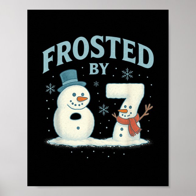 67 Christmas Snowman 6 7 Internet Meme Xmas 67  Poster (Front)