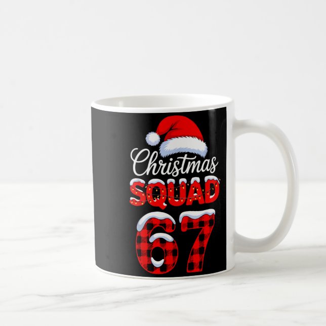 67 Christmas Squad Meme Saying 6 7 Santa Claus  Coffee Mug (Right)