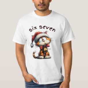 67 Christmas Tee Six Seven Meme Vintage Cat