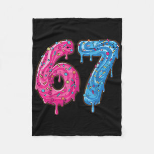 67 Costume Six Seven Meme Number 6 7 On It Youth T Fleece Blanket