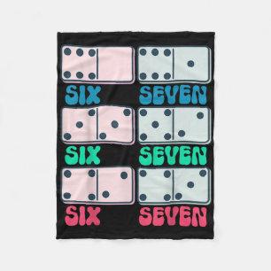 67 Counting Dominos Blocks Mathematics Teacher Vin Fleece Blanket